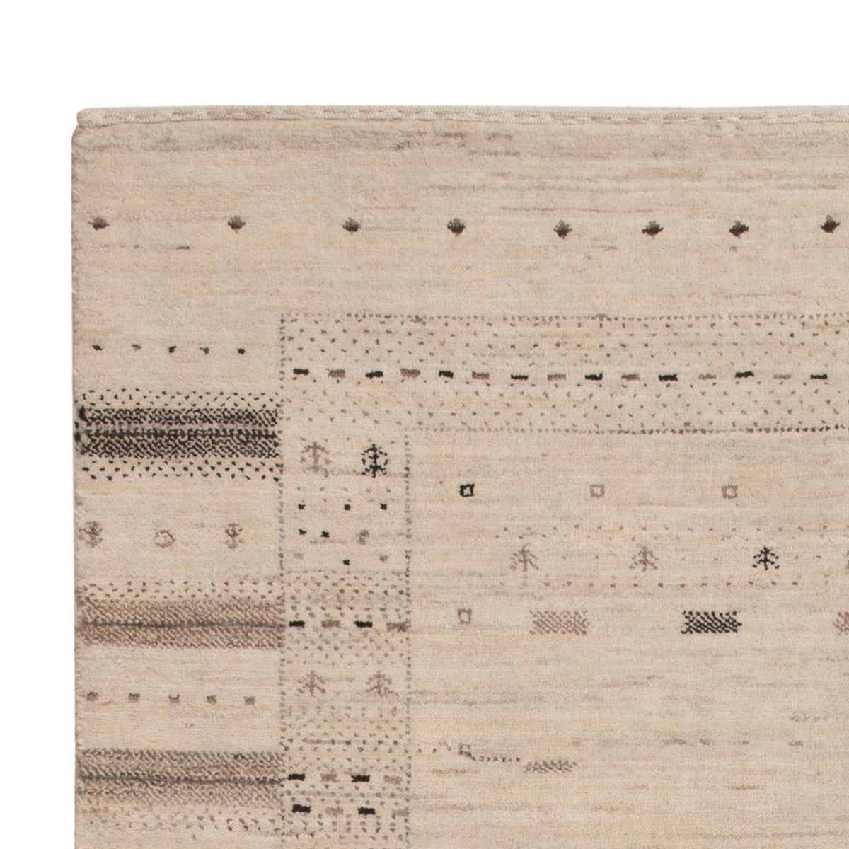 Gabbeh Tapijt - Loribaft Indus - 153 x 108 cm - beige