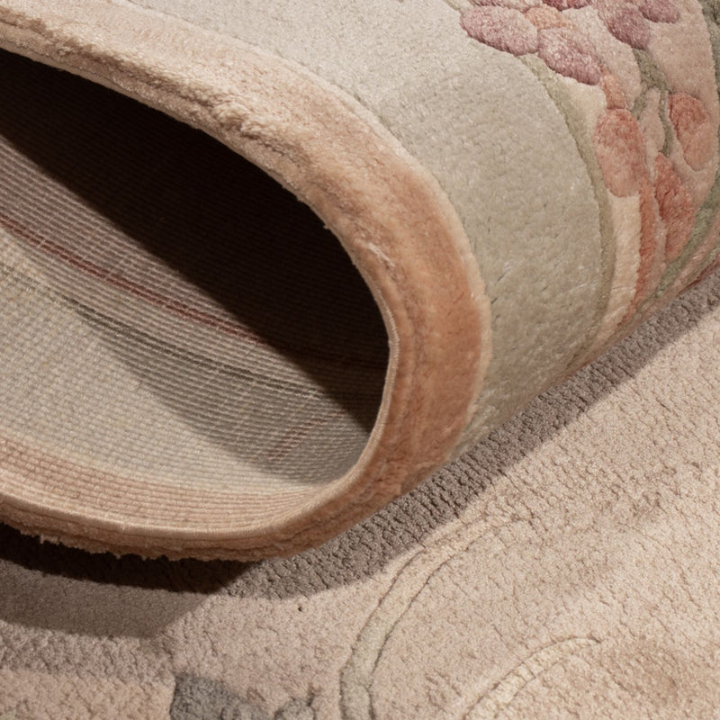 Zijden tapijt - China zijde - 135 x 70 cm - beige