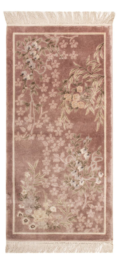 Chinese zijde Tapijt 62x123cm - Oosters Tapijt