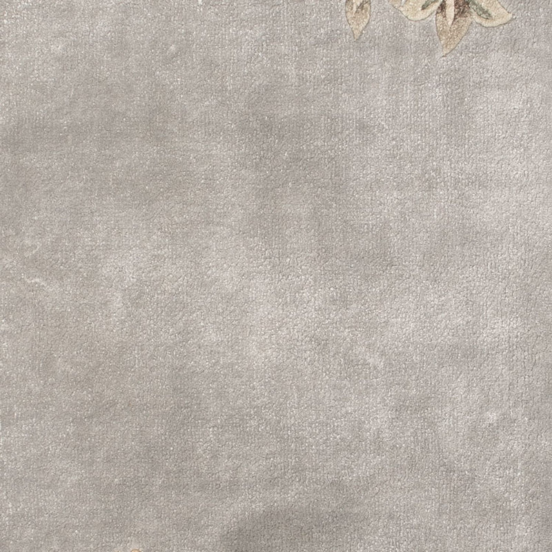 Zijden tapijt - China zijde - 124 x 60 cm - zilver