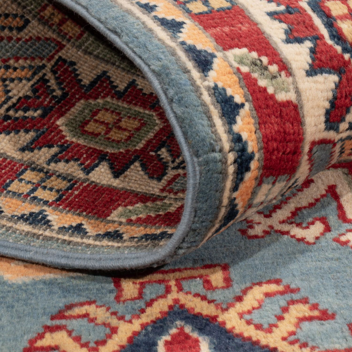 Ziegler Tapijt - Kazak - 180 x 120 cm - lichtblauw