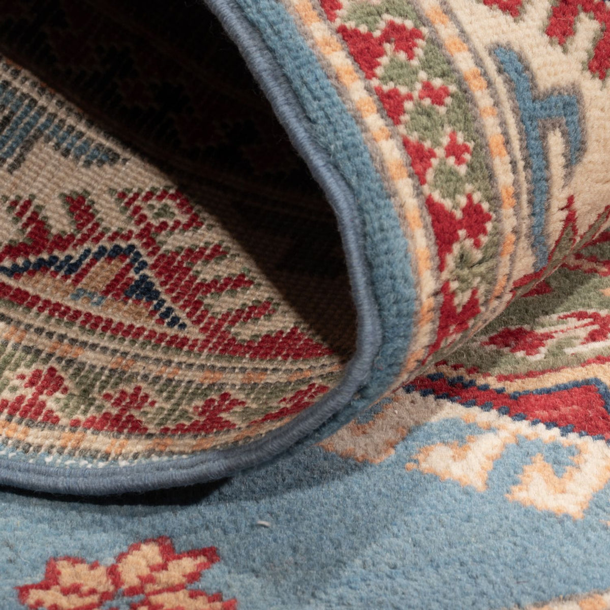 Ziegler Tapijt - Kazak - 147 x 100 cm - lichtblauw