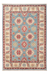 Kazak Tapijt 81x124cm - Oosters Tapijt - Rechthoekig / Lichtblauw / 81 x 124 cm Rechthoekig