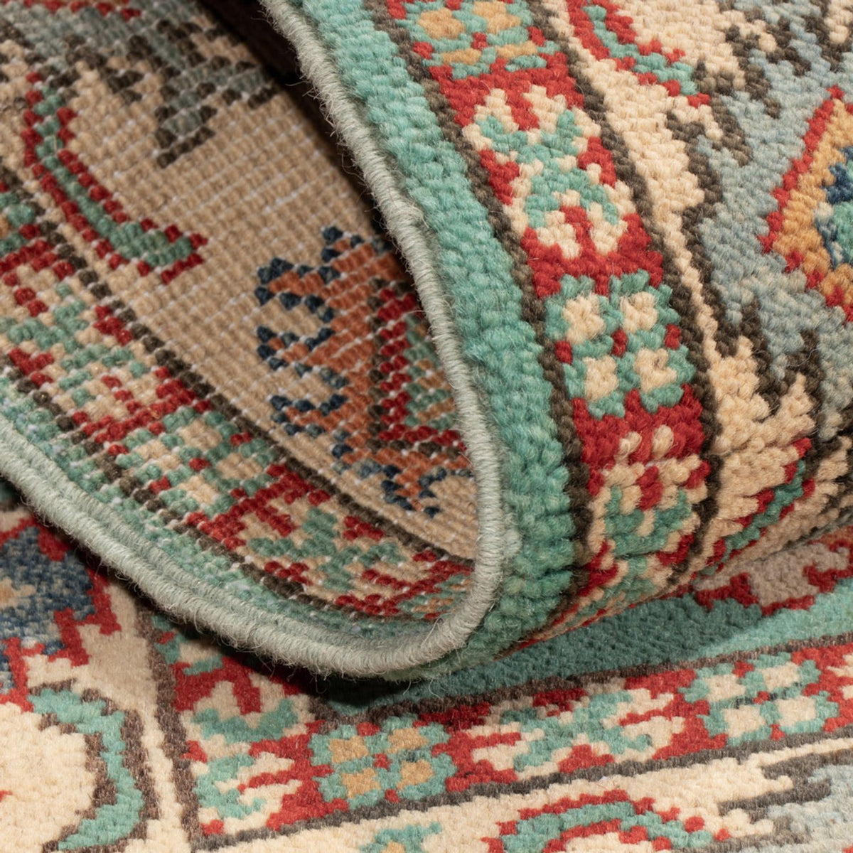 Ziegler Tapijt - Kazak - 120 x 76 cm - turkoois