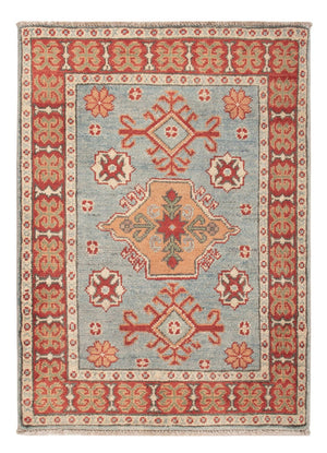Ziegler Tapijt - Kazak - 86 x 62 cm - lichtblauw