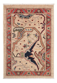 Ziegler Tapijt - Kazak - 89 x 60 cm - donker beige