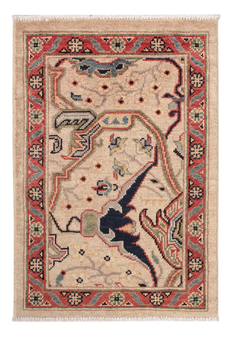 Ziegler Tapijt - Kazak - 89 x 60 cm - donker beige
