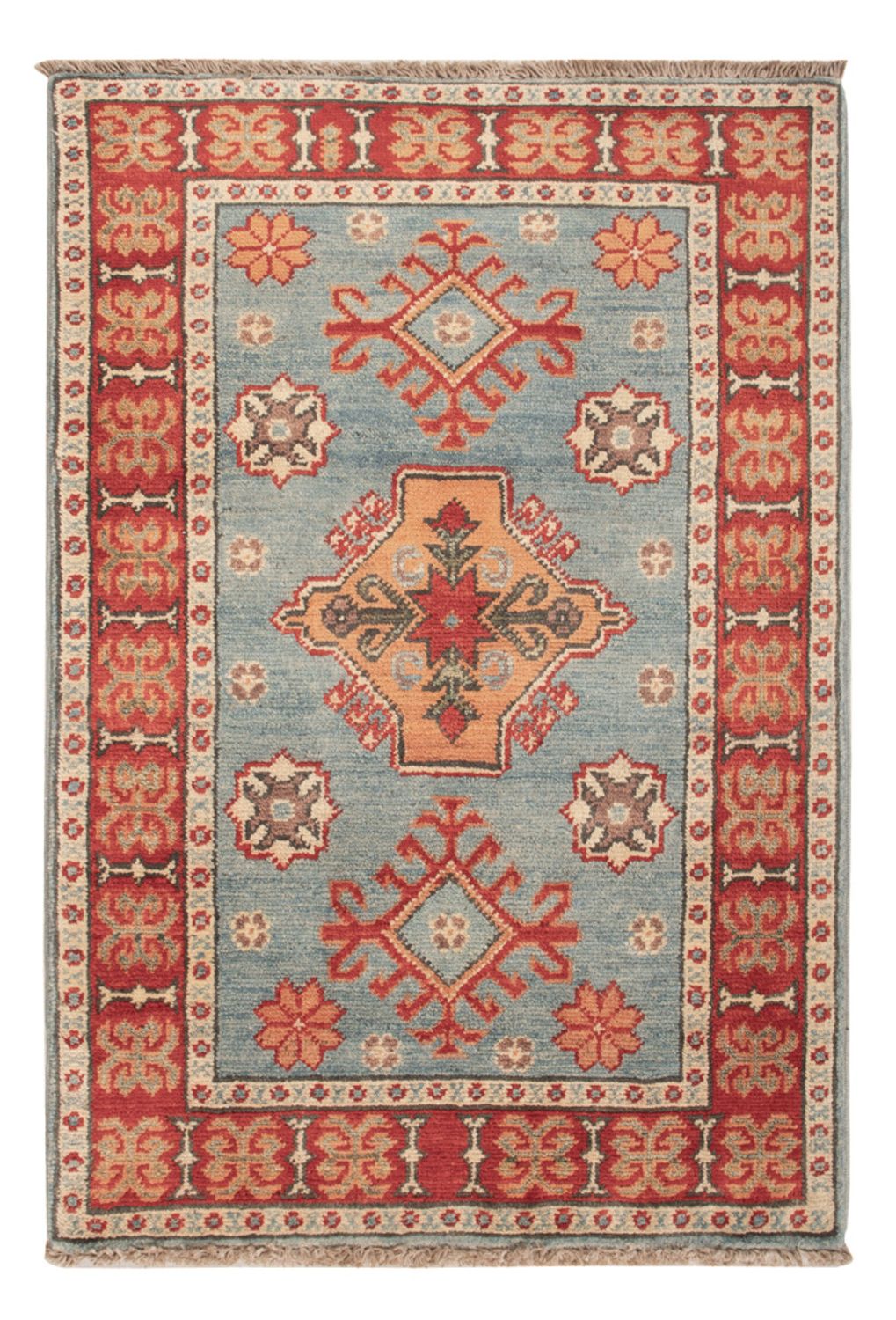 Ziegler Tapijt - Kazak - 88 x 59 cm - lichtblauw