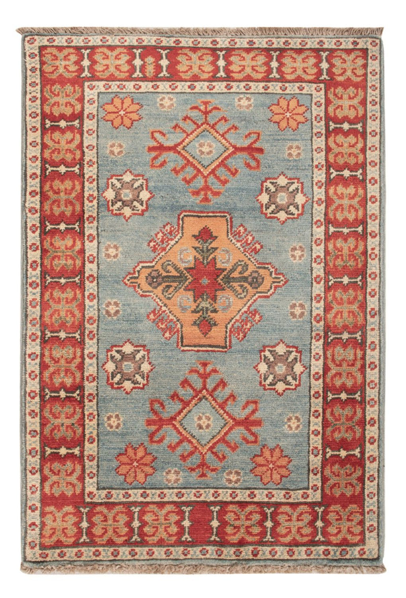 Ziegler Tapijt - Kazak - 88 x 59 cm - lichtblauw