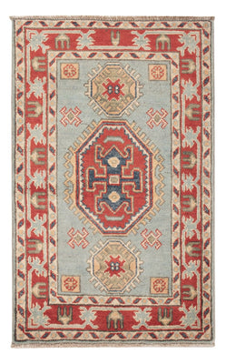 Ziegler Tapijt - Kazak - 96 x 60 cm - lichtblauw