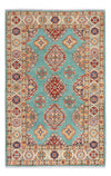 Kazak Tapijt 91x150cm - Oosters Tapijt - Rechthoekig / Lichtblauw / 91 x 150 cm Rechthoekig