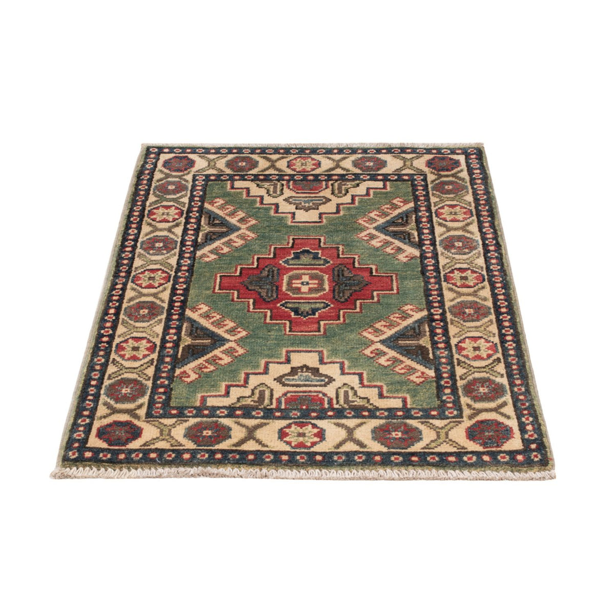 Ziegler Tapijt - Kazak - 90 x 60 cm - groen