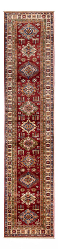 Loper Ziegler Tapijt - Kazak - 396 x 84 cm - rood
