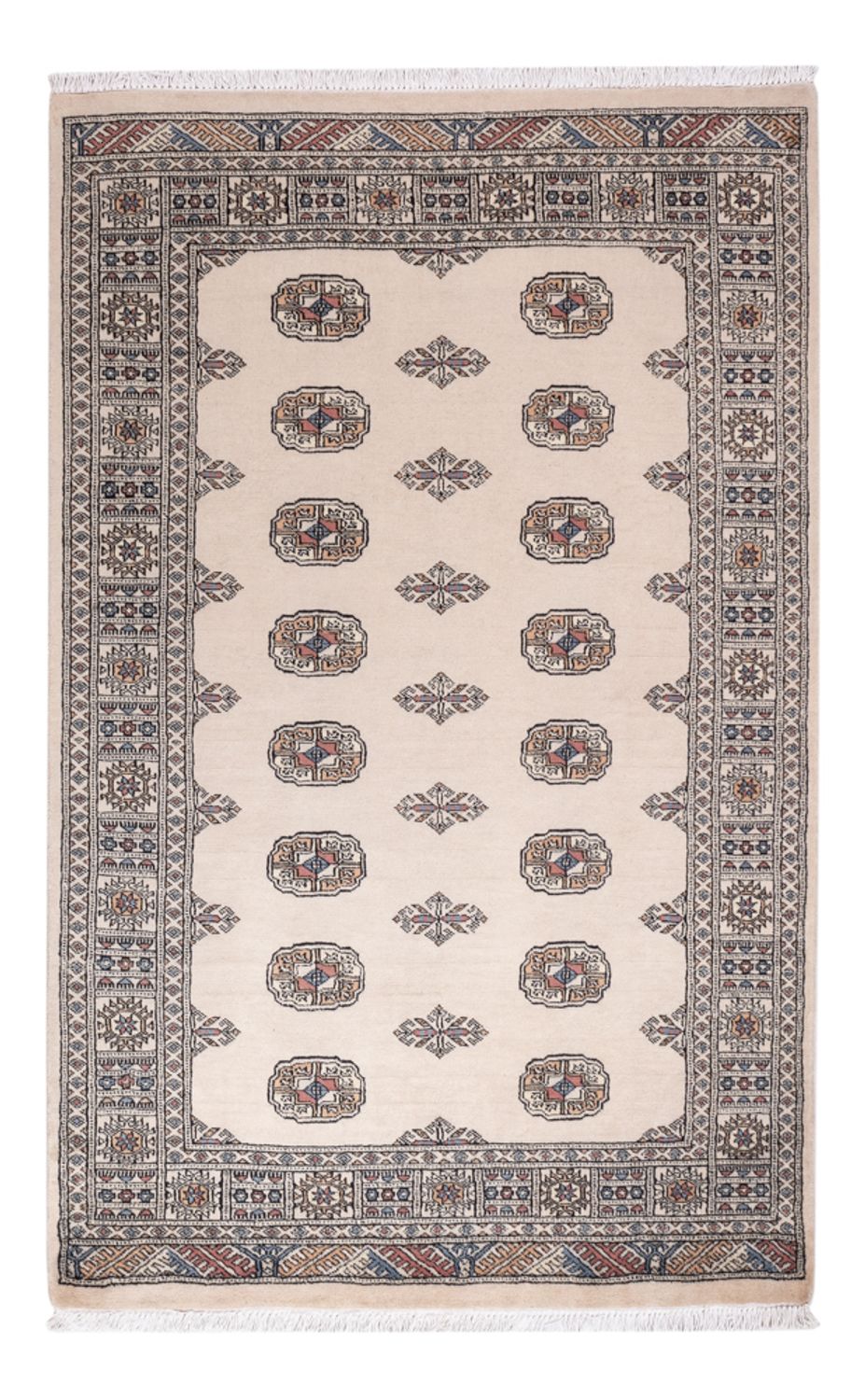 Pakistaans tapijt - 193 x 124 cm - beige