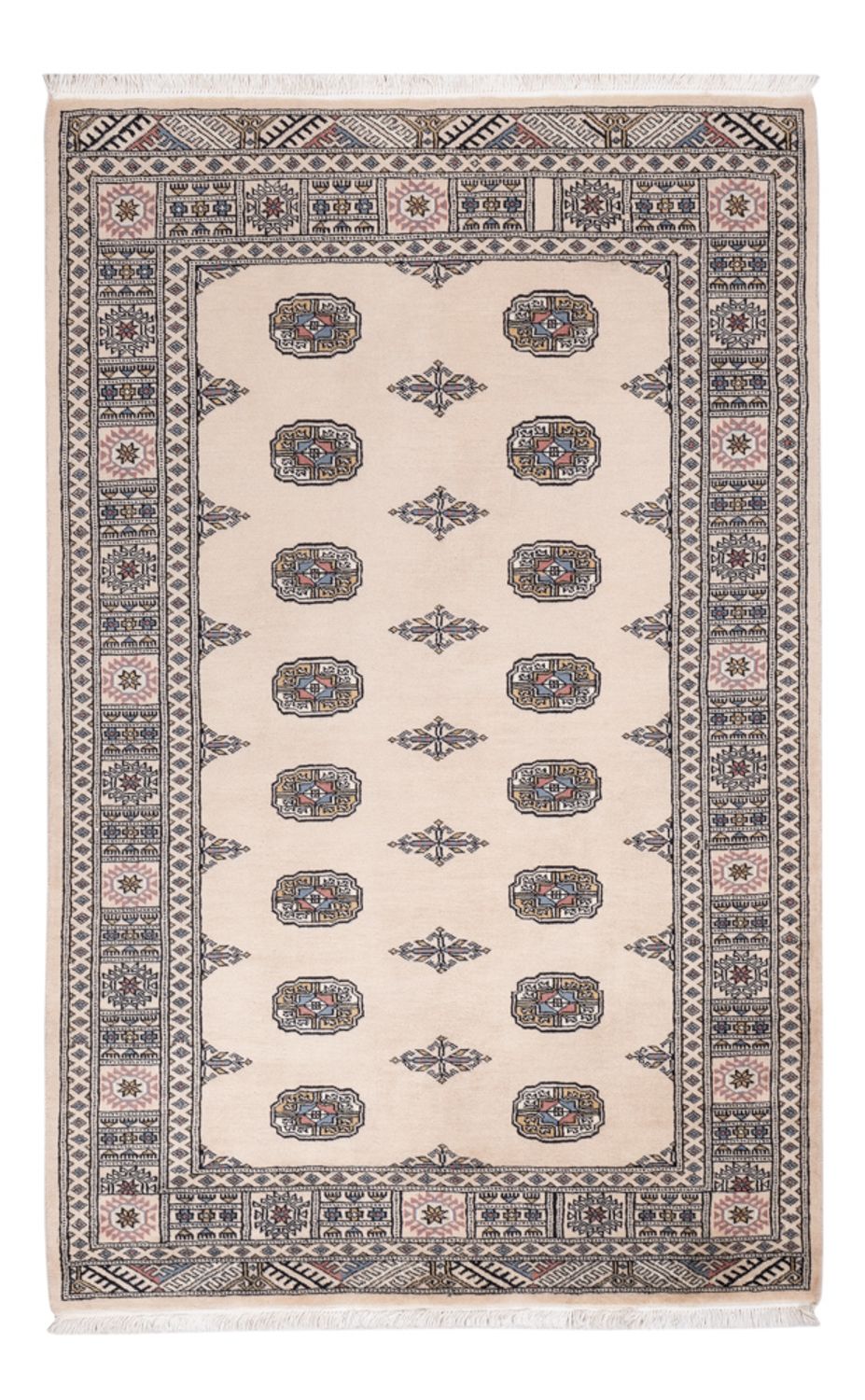 Pakistaans tapijt - 195 x 124 cm - beige