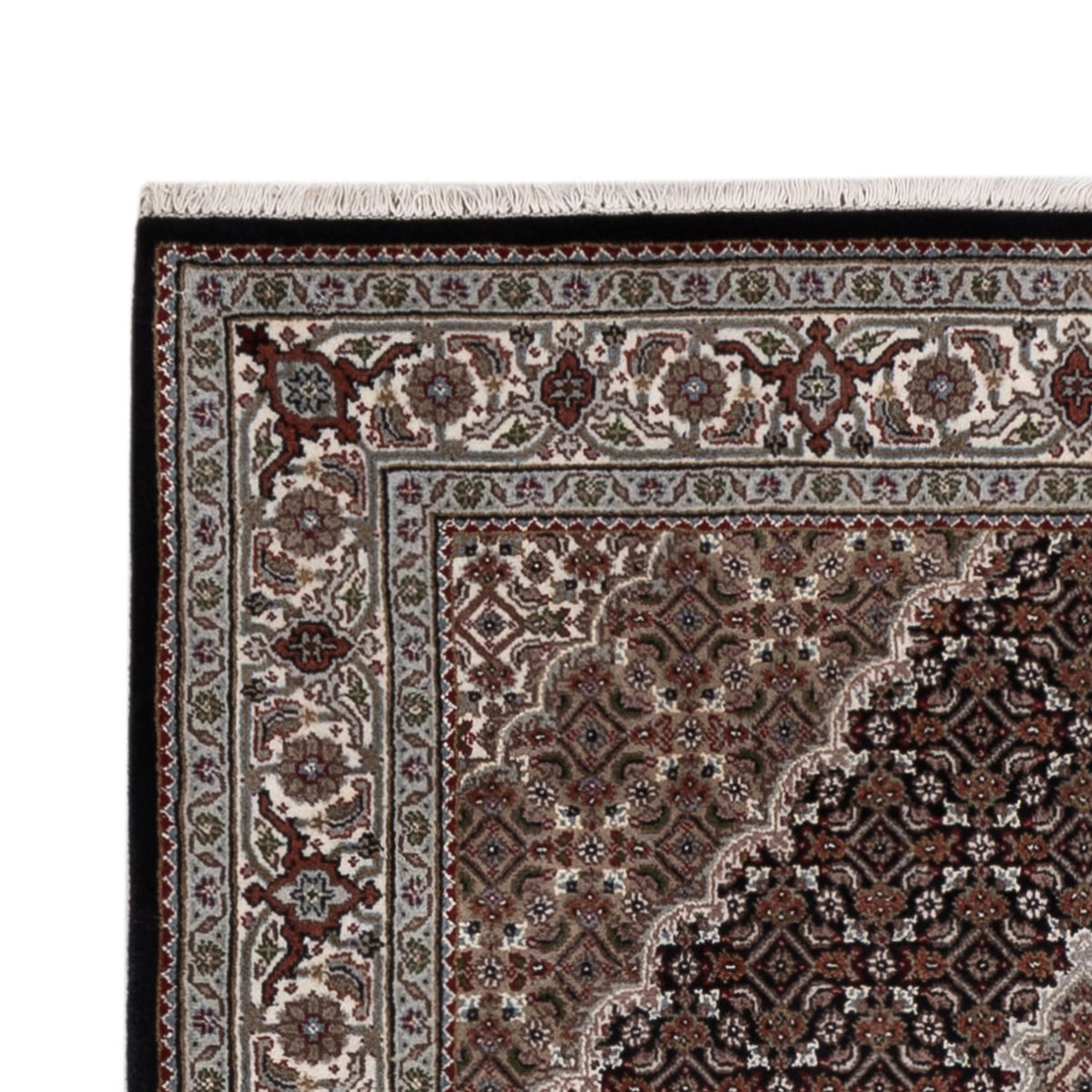 Oosters tapijt - Tabriz - 188 x 123 cm - donker beige