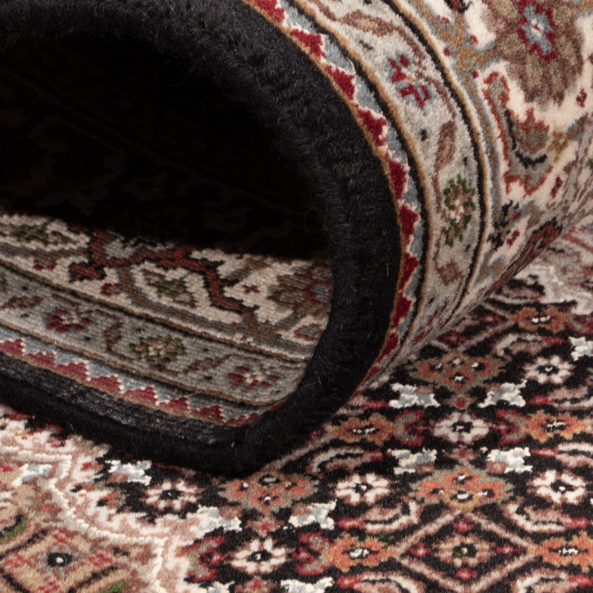 Oosters tapijt - Tabriz - 188 x 123 cm - donker beige