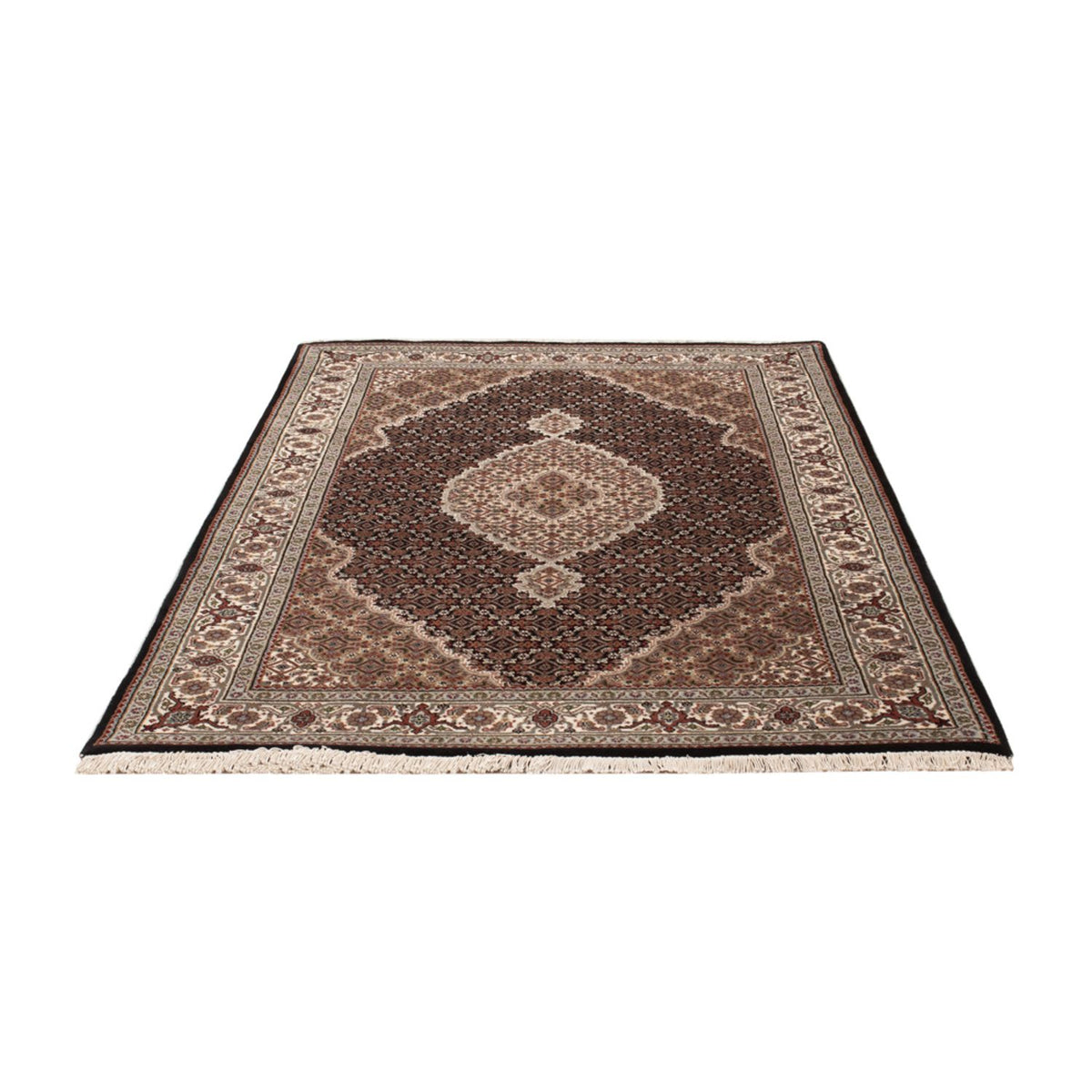 Oosters tapijt - Tabriz - 188 x 123 cm - donker beige