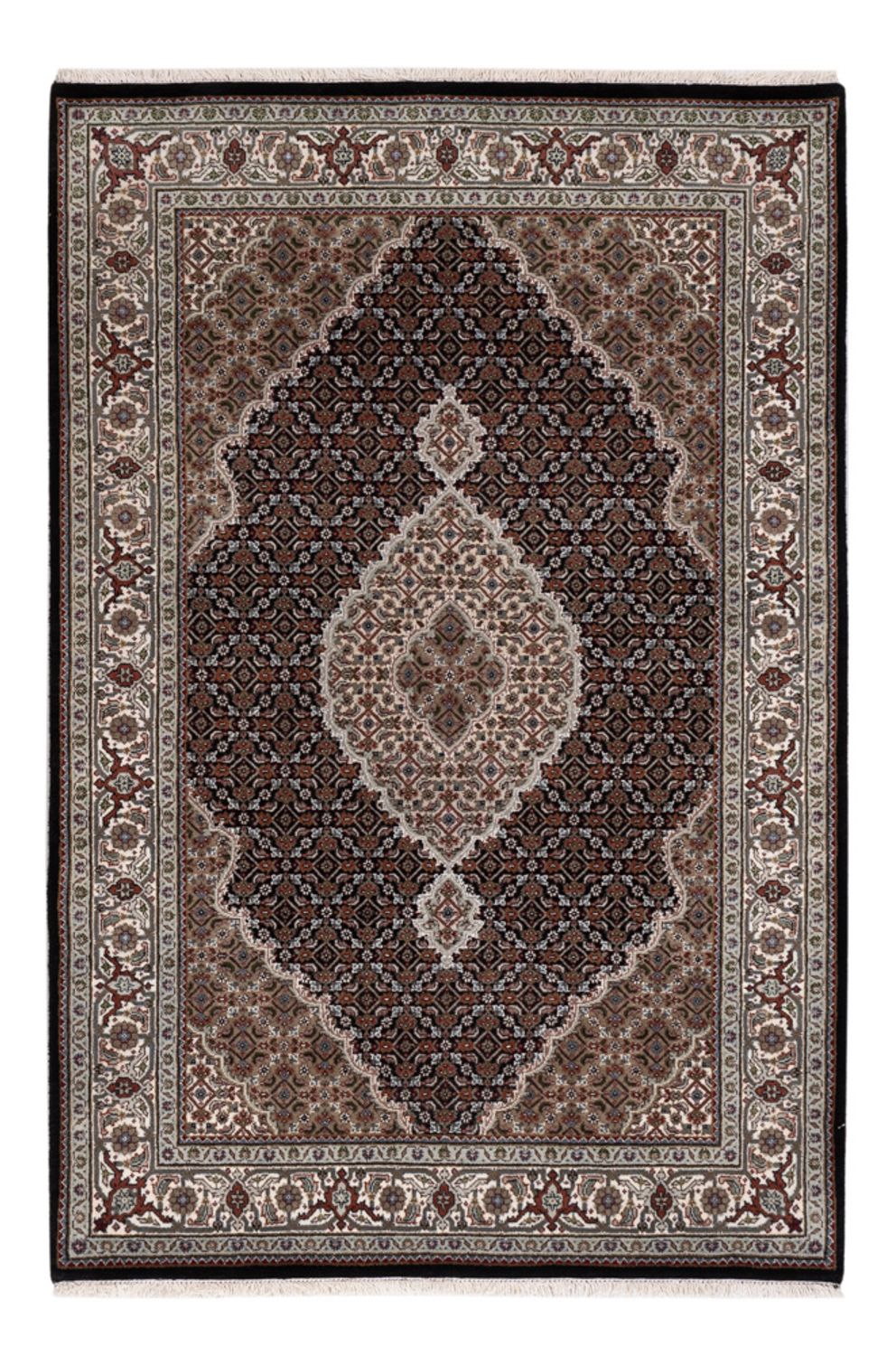 Oosters tapijt - Tabriz - 187 x 124 cm - donker beige