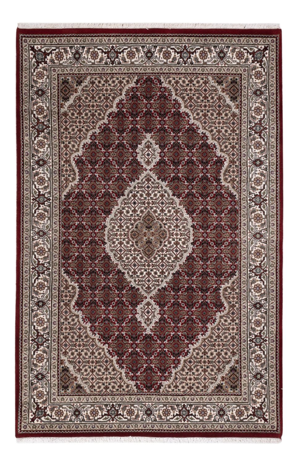 Oosters tapijt - Tabriz - 187 x 123 cm - donker beige
