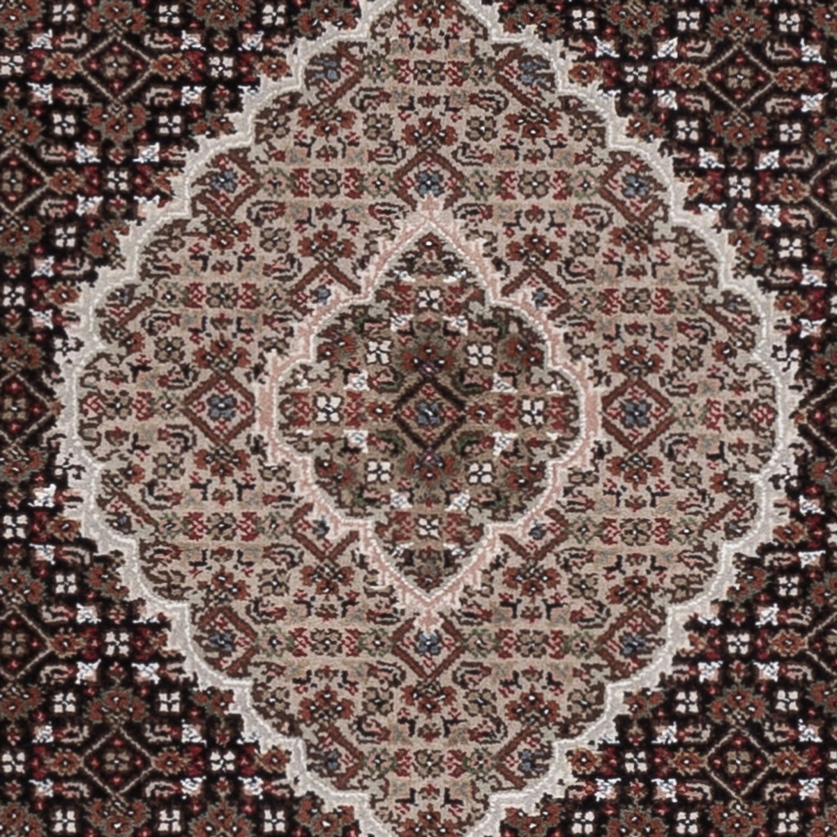 Oosters tapijt - Tabriz - 184 x 127 cm - donker beige