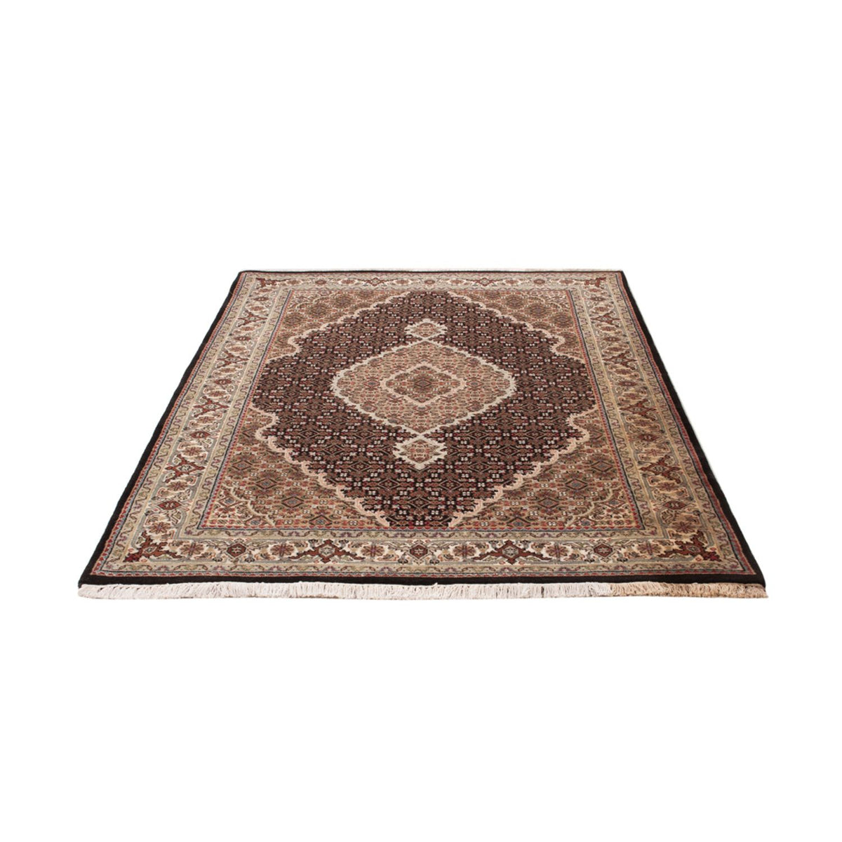 Oosters tapijt - Tabriz - 184 x 127 cm - donker beige