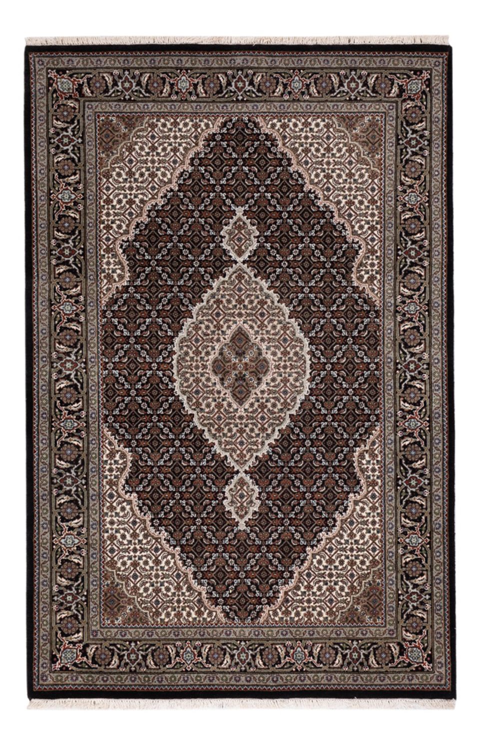 Oosters tapijt - Tabriz - 184 x 120 cm - donker beige