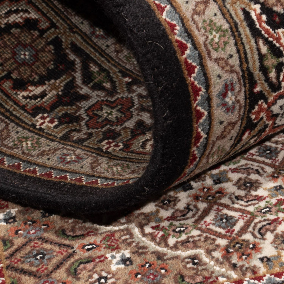 Oosters tapijt - Tabriz - 184 x 120 cm - donker beige