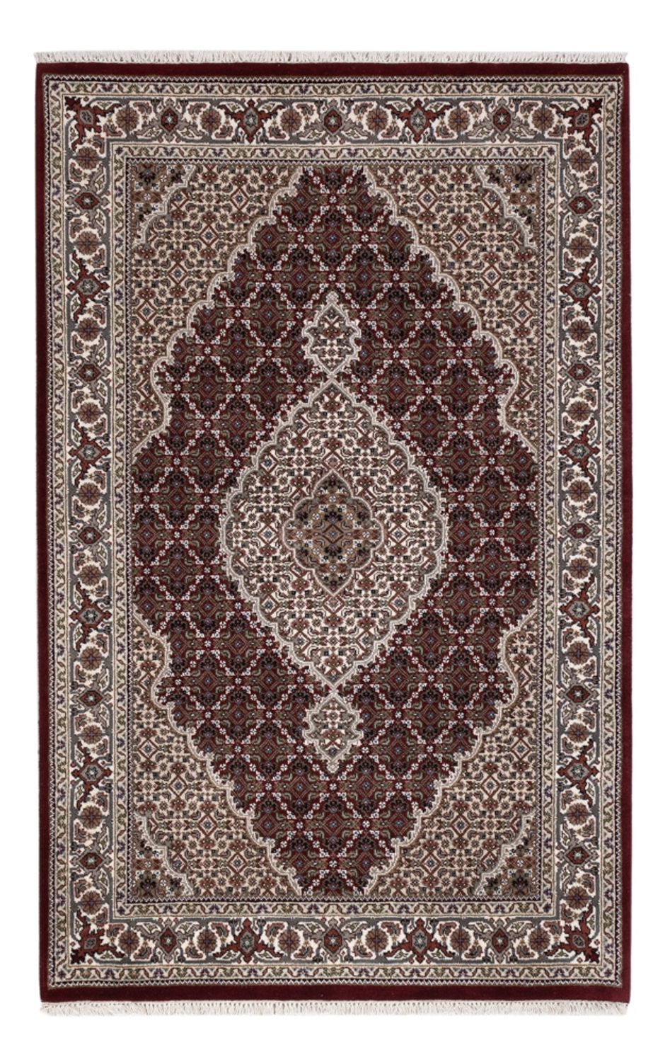 Oosters tapijt - Tabriz - 183 x 119 cm - donker beige