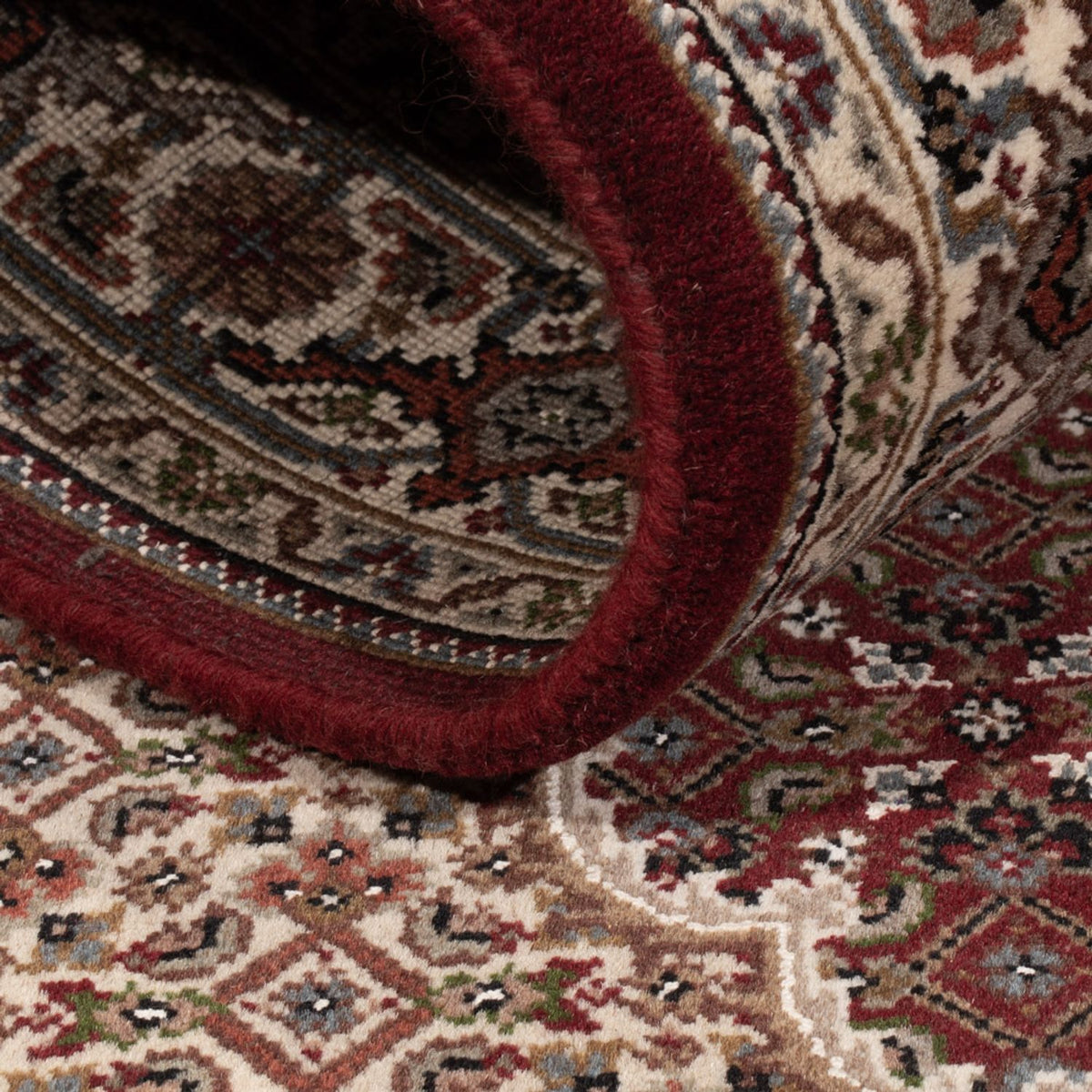 Oosters tapijt - Tabriz - 183 x 119 cm - donker beige