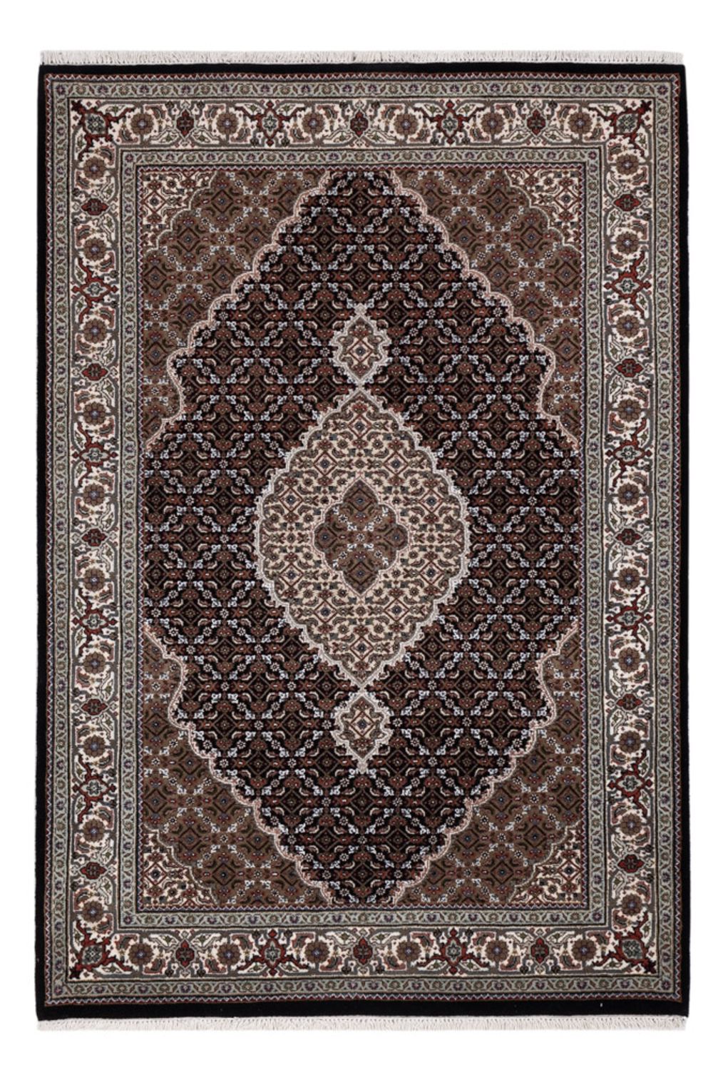 Oosters tapijt - Tabriz - 185 x 125 cm - donker beige