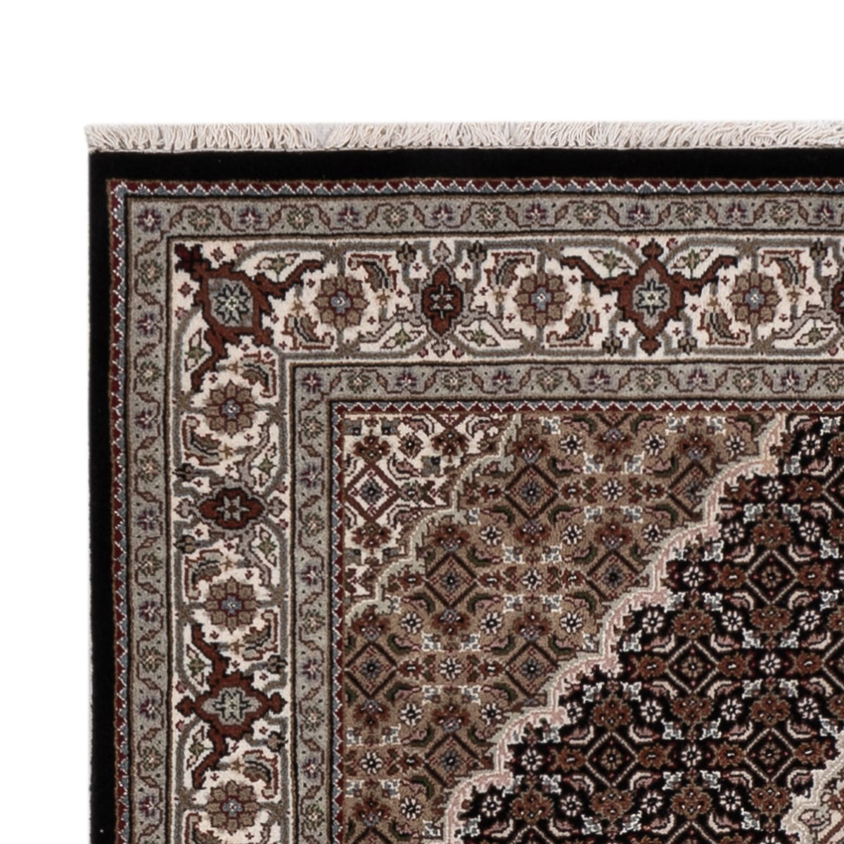 Oosters tapijt - Tabriz - 184 x 124 cm - donker beige