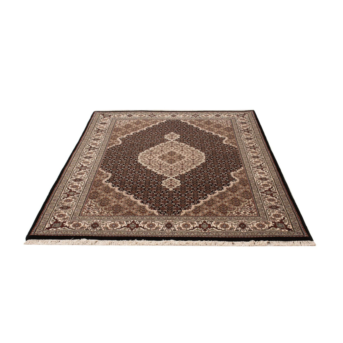 Oosters tapijt - Tabriz - 184 x 124 cm - donker beige