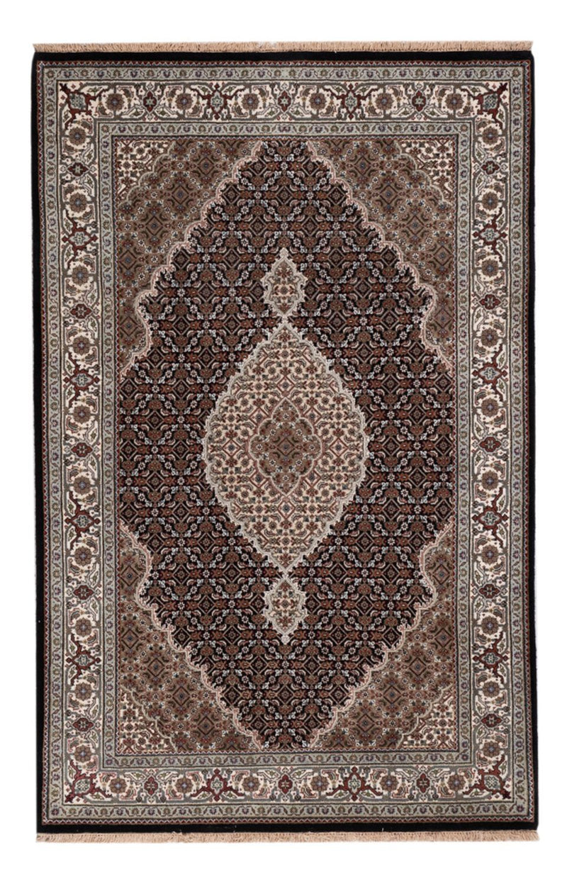 Oosters tapijt - Tabriz - 188 x 123 cm - donker beige