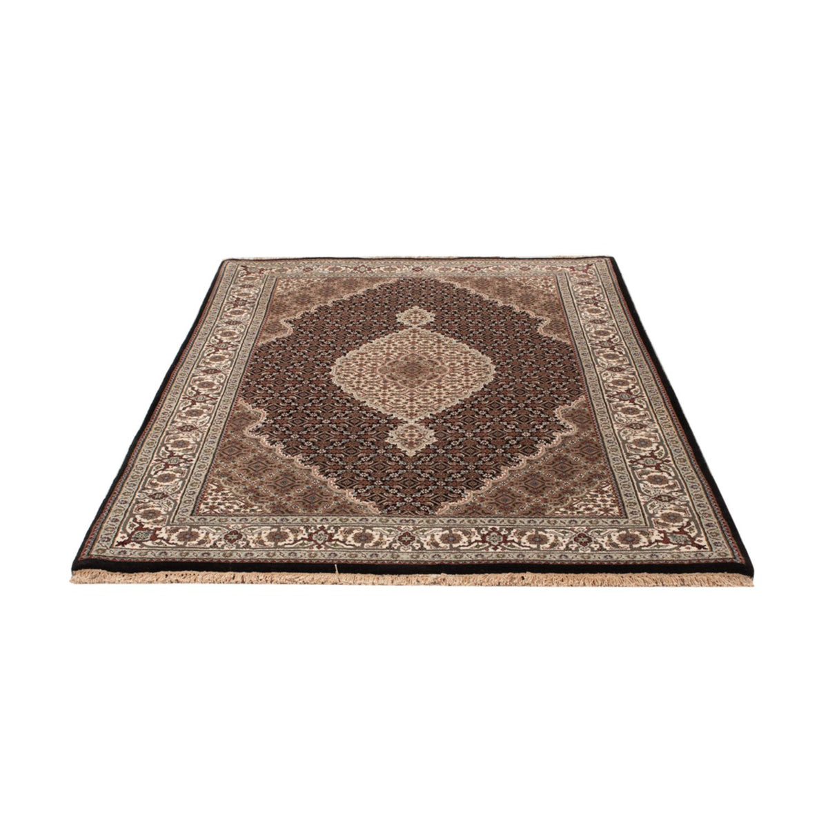 Oosters tapijt - Tabriz - 188 x 123 cm - donker beige