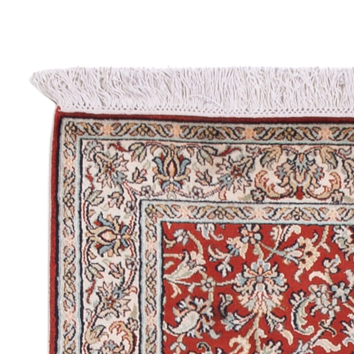Loper Zijden tapijt - Kashmir Silk - 363 x 79 cm - rood