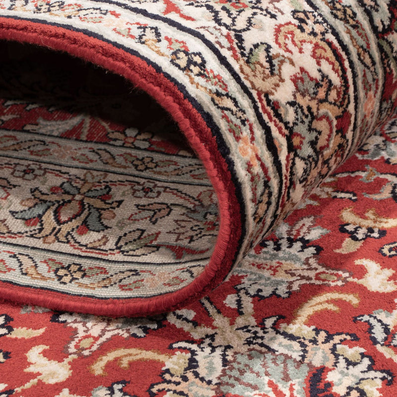 Loper Zijden tapijt - Kashmir Silk - 363 x 79 cm - rood