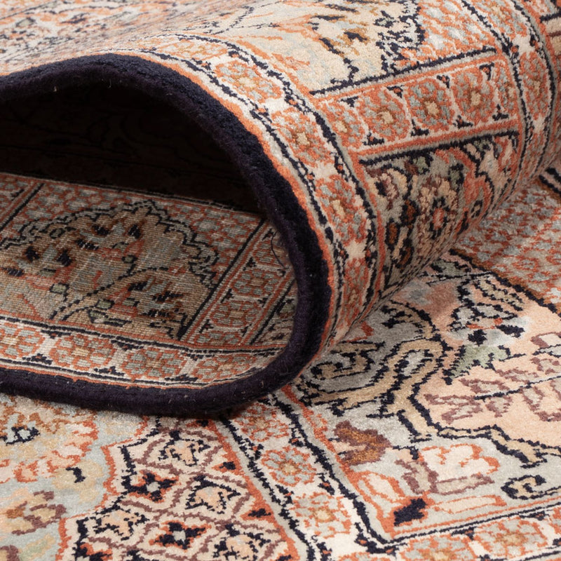 Loper Zijden tapijt - Kashmir Silk - 236 x 80 cm - donker beige