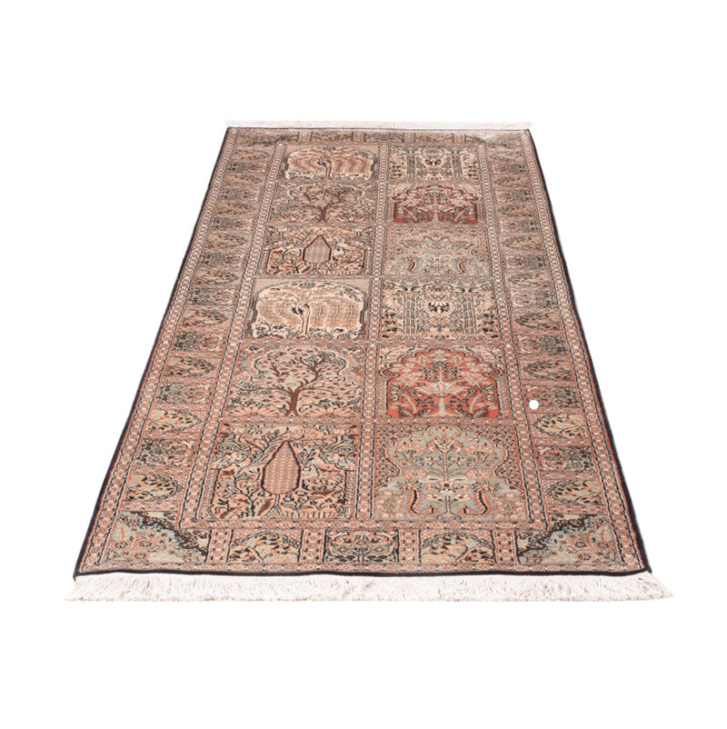 Loper Zijden tapijt - Kashmir Silk - 236 x 80 cm - donker beige