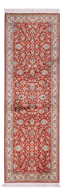 Loper Zijden tapijt - Kashmir Silk - 241 x 76 cm - rood
