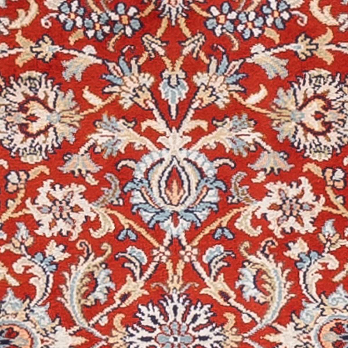 Loper Zijden tapijt - Kashmir Silk - 241 x 76 cm - rood