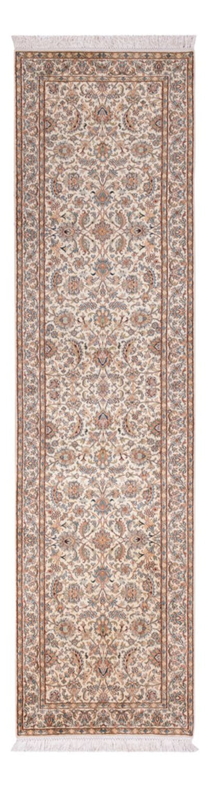Loper Zijden tapijt - Kashmir Silk - 307 x 77 cm - beige