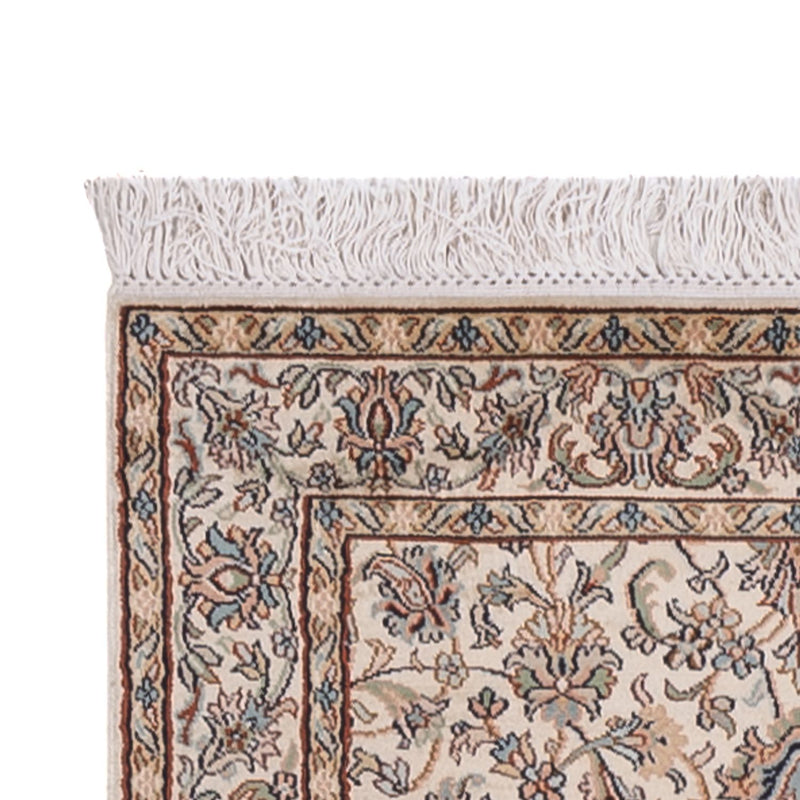 Loper Zijden tapijt - Kashmir Silk - 307 x 77 cm - beige