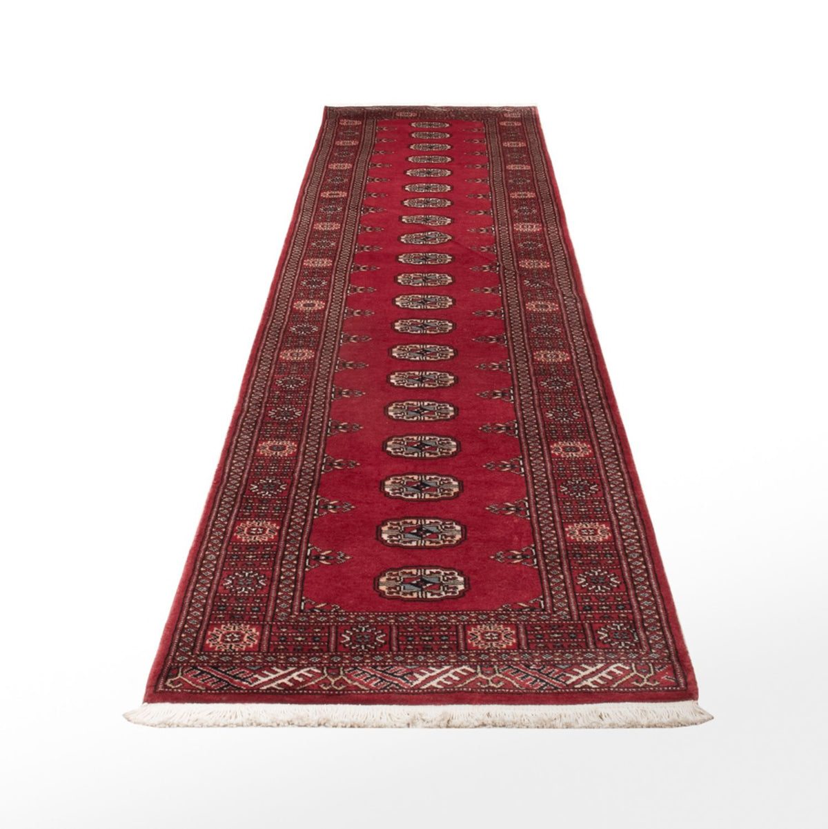Loper Pakistaans tapijt - 343 x 77 cm - rood