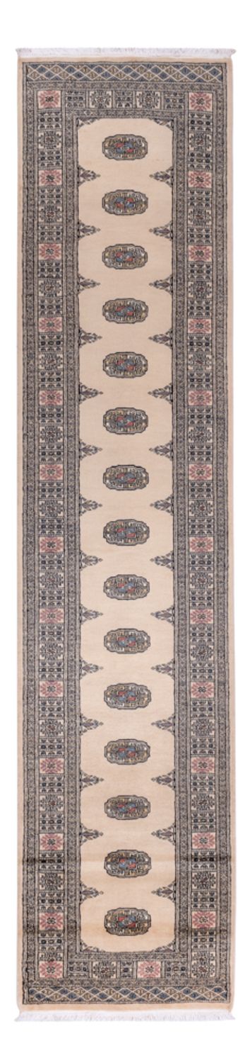 Loper Pakistaans tapijt - 358 x 80 cm - beige