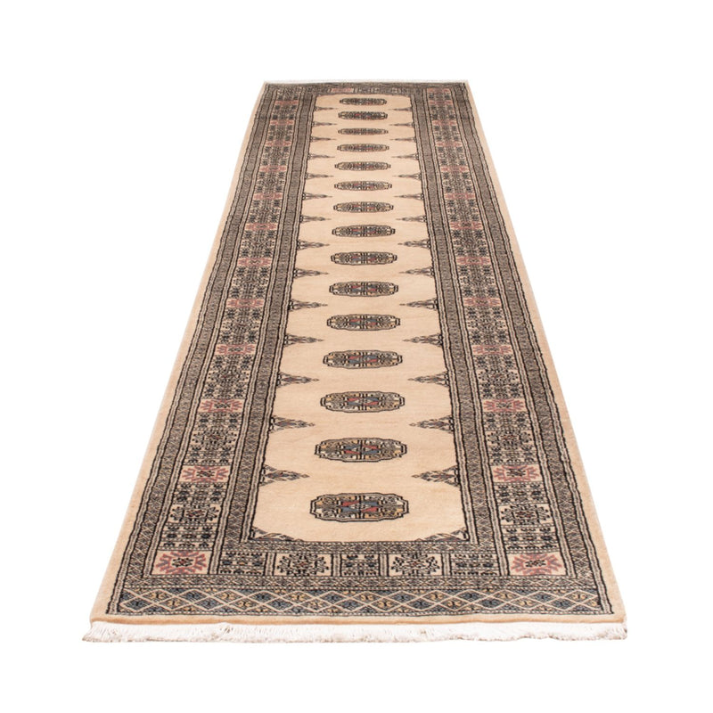 Loper Pakistaans tapijt - 358 x 80 cm - beige