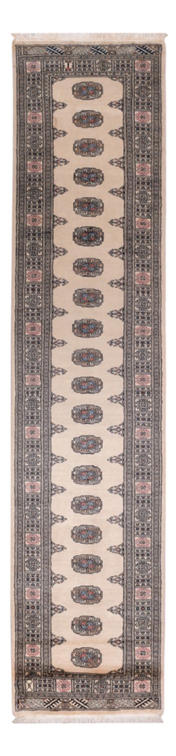 Loper Pakistaans tapijt - 341 x 77 cm - beige