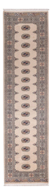 Loper Pakistaans tapijt - 311 x 79 cm - beige