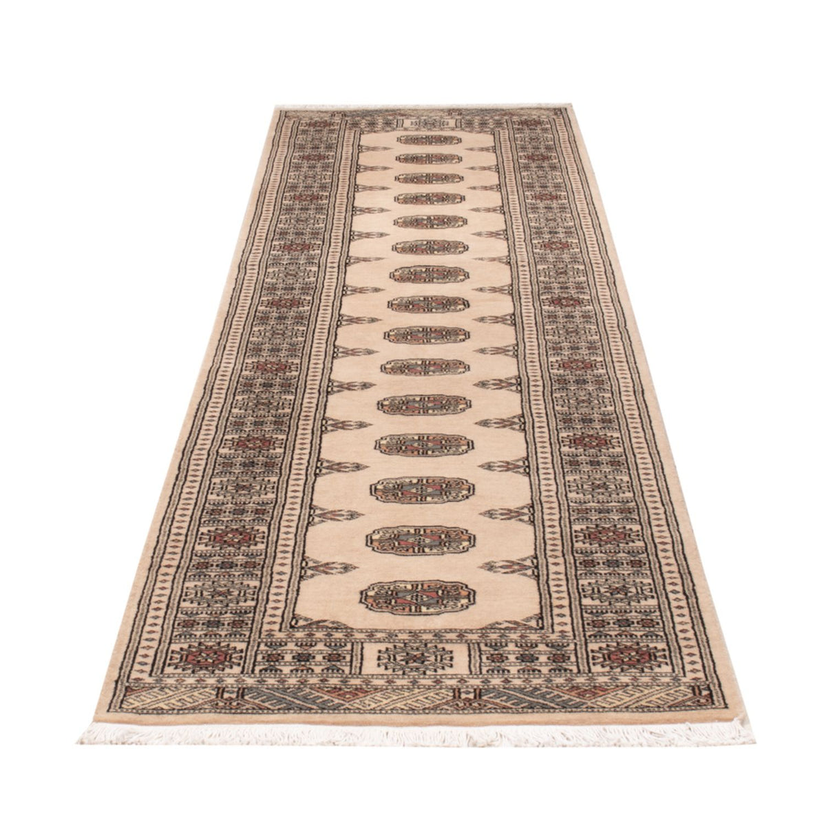 Loper Pakistaans tapijt - 315 x 79 cm - beige