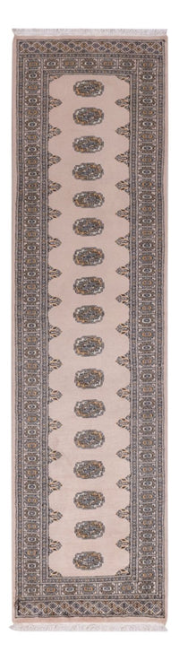 Loper Pakistaans tapijt - 302 x 79 cm - beige